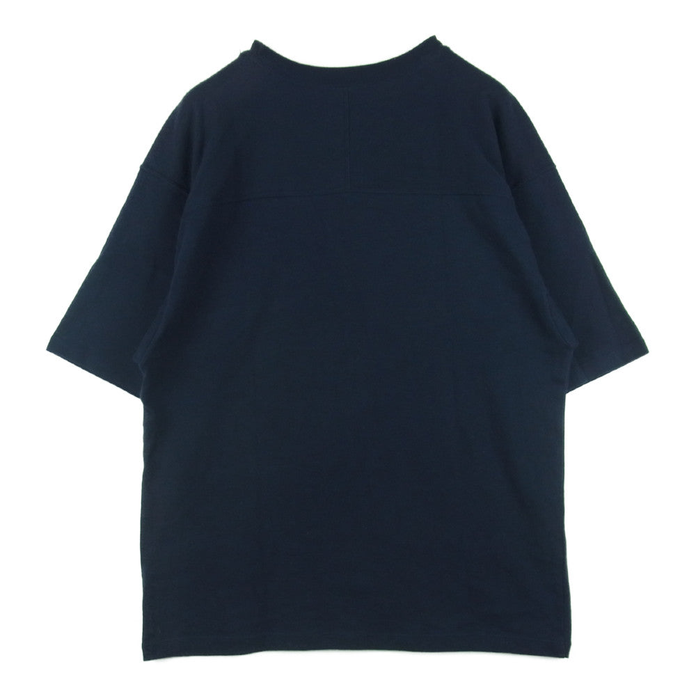 BLUE BLUE ブルーブルー russell athletic ラッセルアスレチック フットボール 半袖 Tシャツ ネイビー系 M【中古】