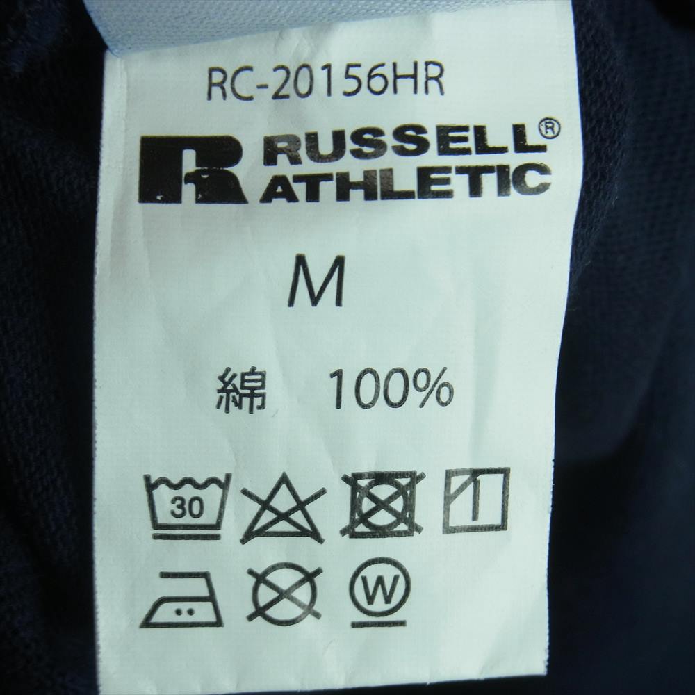 BLUE BLUE ブルーブルー russell athletic ラッセルアスレチック フットボール 半袖 Tシャツ ネイビー系 M【中古】
