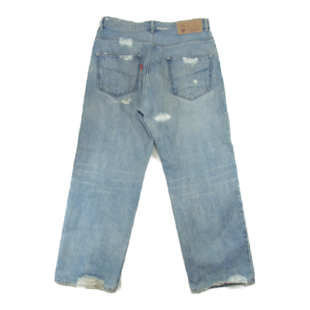 WTAPS ダブルタップス DCDT-AB-03 ダメージ 加工 ジーンズ デニム パンツ インディゴブルー系 M【中古】
