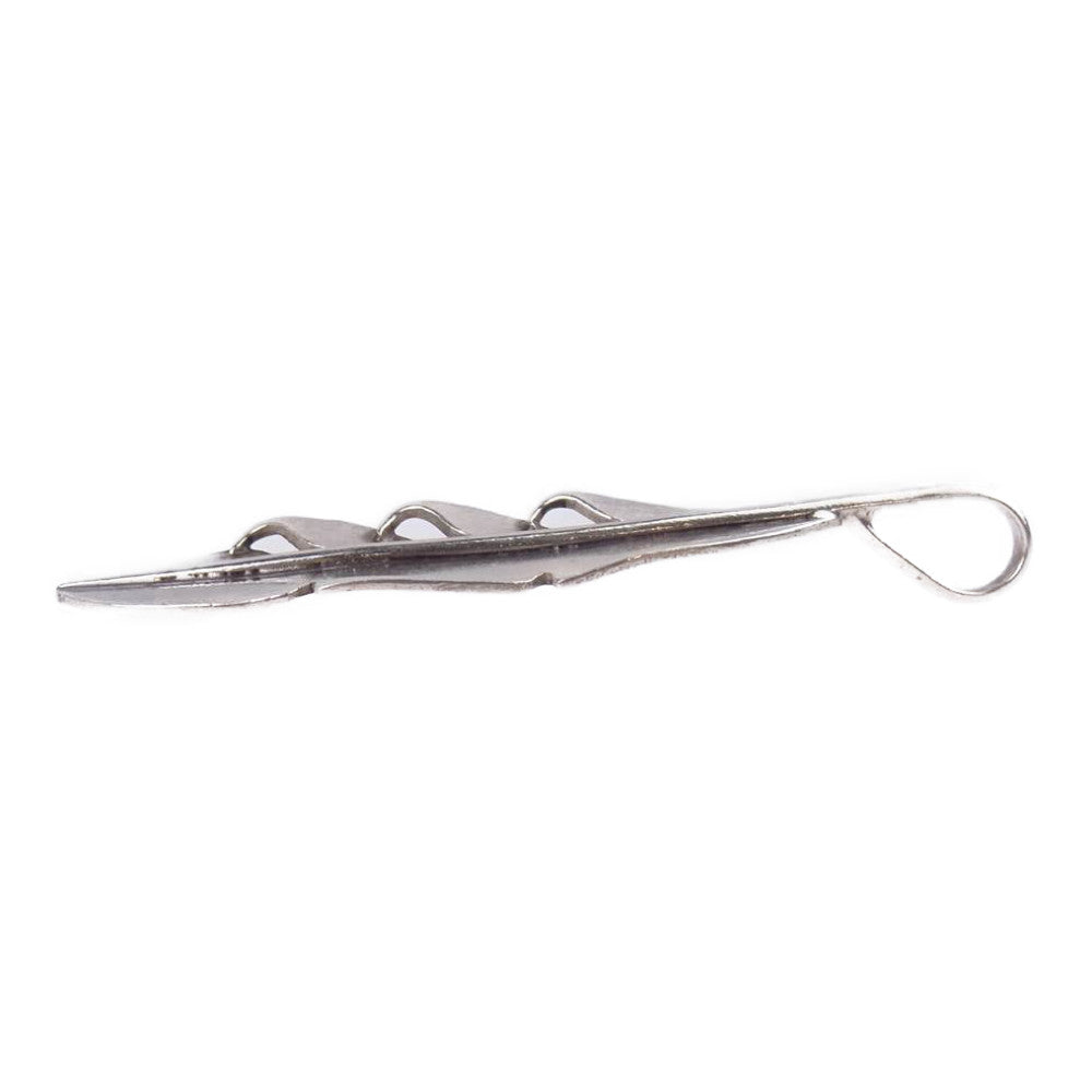 THE FLAT HEAD ザフラットヘッド スモール フェザー ペンダント トップ シルバー系【中古】