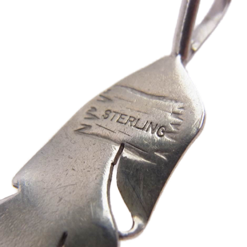 THE FLAT HEAD ザフラットヘッド スモール フェザー ペンダント トップ シルバー系【中古】