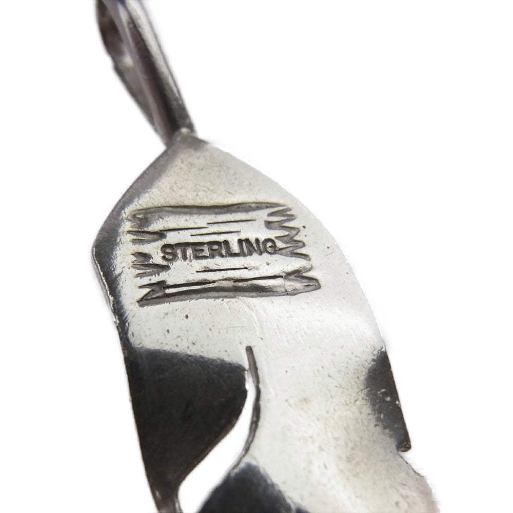 THE FLAT HEAD ザフラットヘッド インゴット フェザー ラージ ペンダント トップ シルバー系【中古】