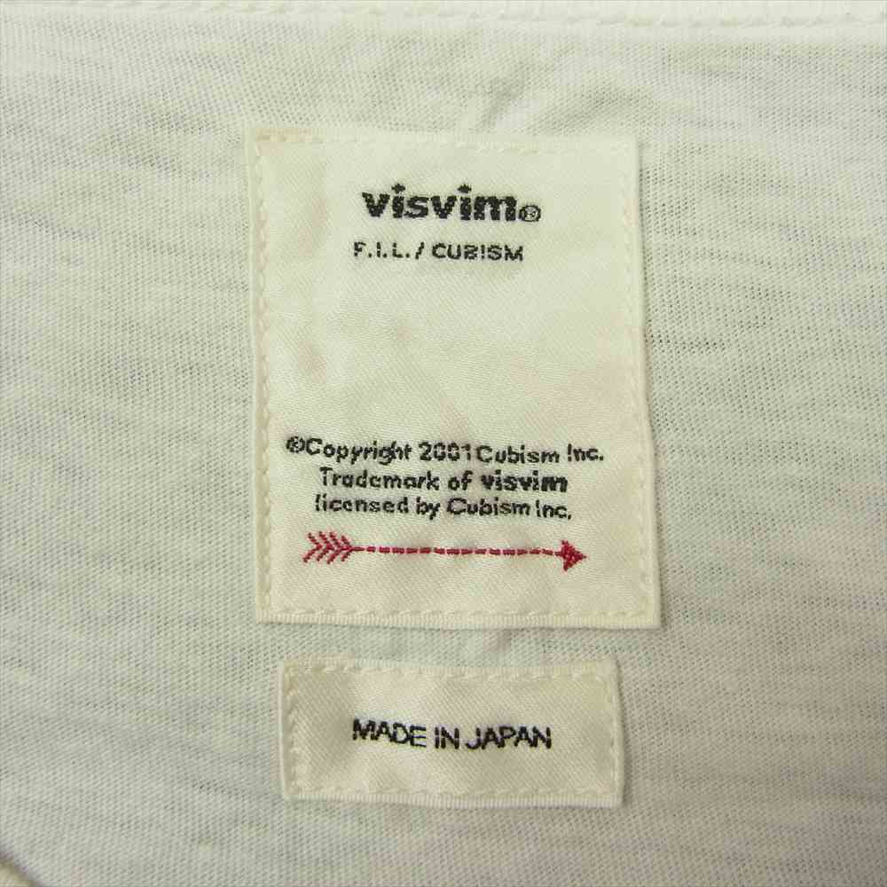 VISVIM ビズビム 19AW 0619905010001JUMBO TEE S/S (SUB) サブ ジャンボ Tシャツ ホワイト系 1【中古】