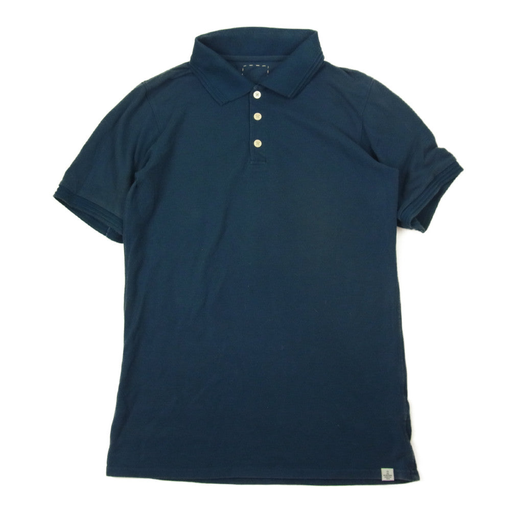 VISVIM ビズビム 14SS 0114105010007 D. SCOOP WELLER S/S LUXSIC NAVY ウェラー 半袖 ポロシャツ ネイビー系 1【中古】