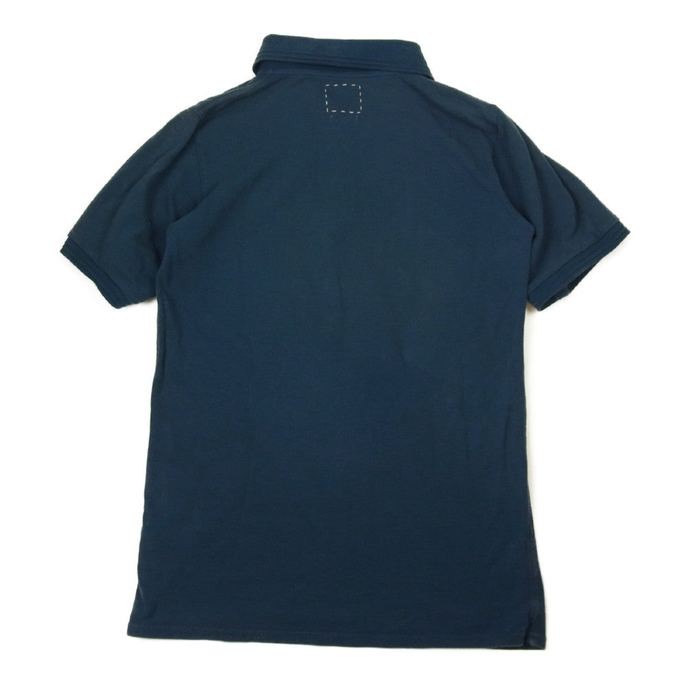 VISVIM ビズビム 14SS 0114105010007 D. SCOOP WELLER S/S LUXSIC NAVY ウェラー 半袖 ポロシャツ ネイビー系 1【中古】