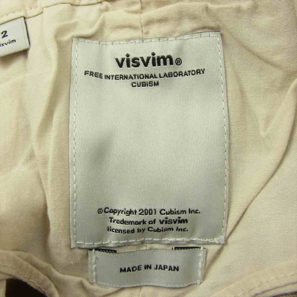 VISVIM ビズビム 16SS 0116105008014 CHINO SHORTS チノショーツ ハーフパンツ  ベージュ系 2【中古】