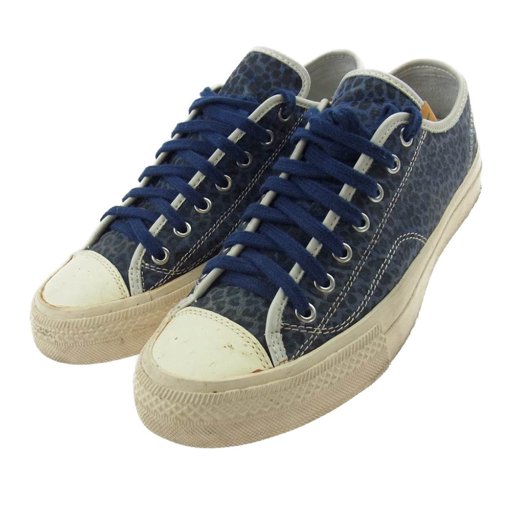 VISVIM ビズビム 17SS 0117101001003 SKAGWAY LO LEOPARD スカグウェイ ロウ パッテン レオパード スニーカー ブルー系 US8【中古】