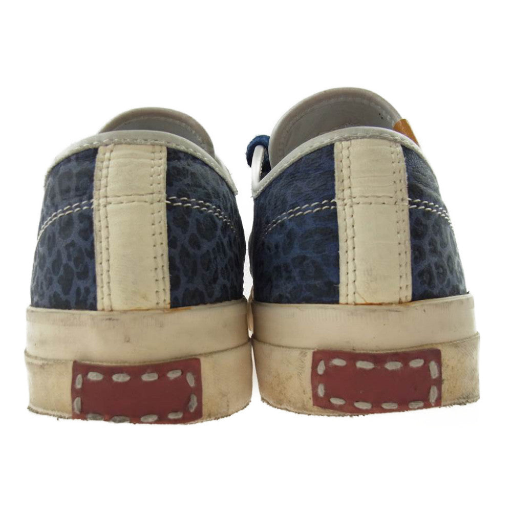 VISVIM ビズビム 17SS 0117101001003 SKAGWAY LO LEOPARD スカグウェイ ロウ パッテン レオパード スニーカー ブルー系 US8【中古】