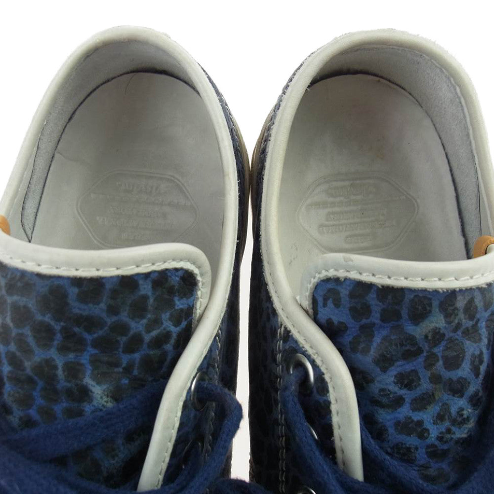 VISVIM ビズビム 17SS 0117101001003 SKAGWAY LO LEOPARD スカグウェイ ロウ パッテン レオパード スニーカー ブルー系 US8【中古】