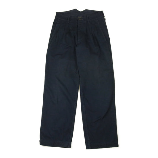VISVIM ビズビム 17AW 0117205008003 HAKAMA PANTS GIZA CHINO ハカマ パンツ ギザ チノ ネイビー系 1【中古】