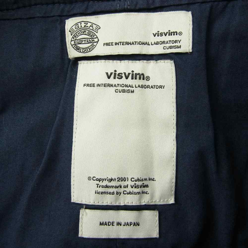 VISVIM ビズビム 17AW 0117205008003 HAKAMA PANTS GIZA CHINO ハカマ パンツ ギザ チノ ネイビー系 1【中古】