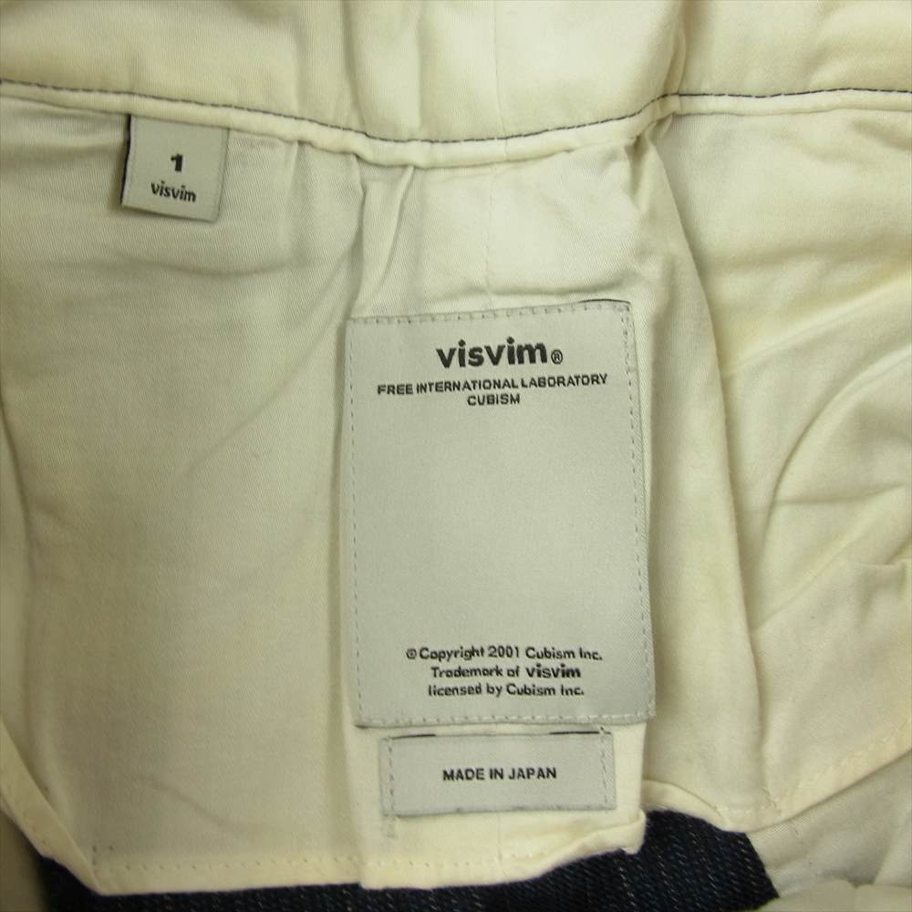 VISVIM ビズビム 0117105008021 HAKAMA PANTS PINSTRIPE ハカマ パンツ ピンストライプ ネイビー系 1【中古】