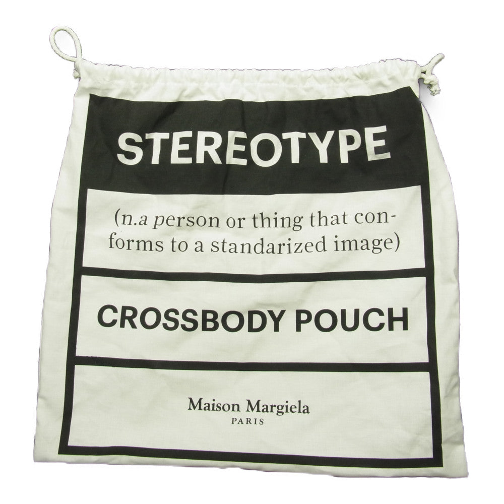 MAISON MARGIELA メゾンマルジェラ Canvas Belt Bag 4ステッチ ベルトバッグ キャンバス バムバッグ ブラック系【美品】【中古】