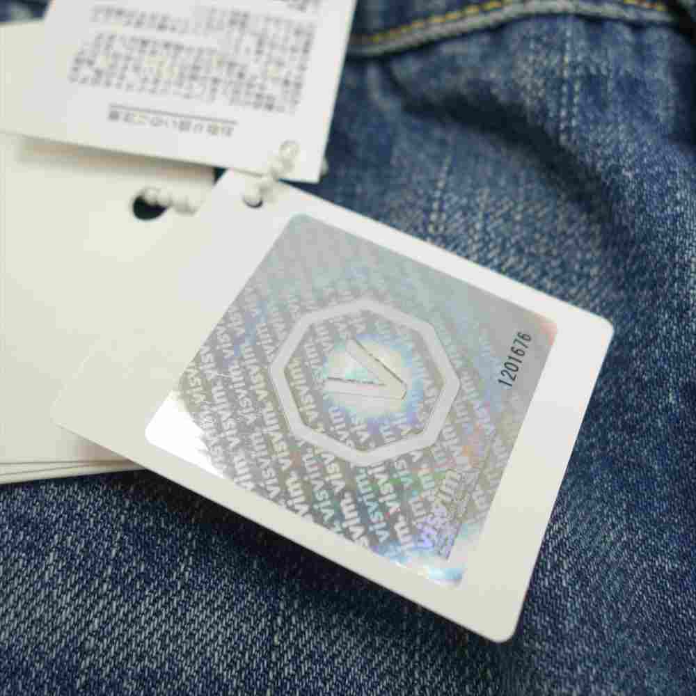 VISVIM ビズビム 0120305005002 SS JOURNEYMAN PANTS TACKED CRASH ジャーニーマン クラッシュ ダメージ 加工 デニム パンツ インディゴブルー系 1【中古】