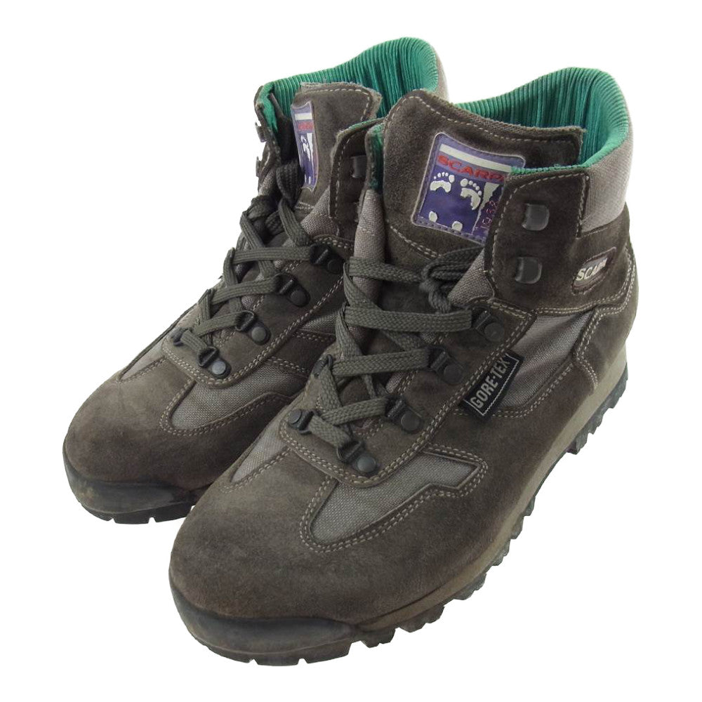 スカルパ 24639 GORE-TEX トレッキングシューズ マウンテンブーツ VIBRAMソール グレー系 40【中古】