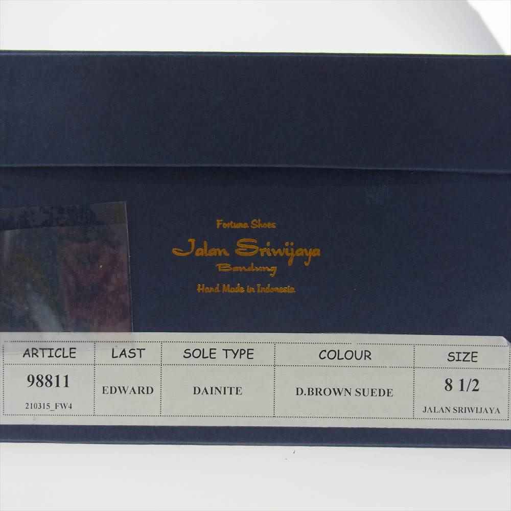 JALAN SRIWIJAYA ジャランスリウァヤ 98811 ダイナイトソール スエード タッセルローファー 8.5 ブラウン系 8.5【極上美品】【中古】