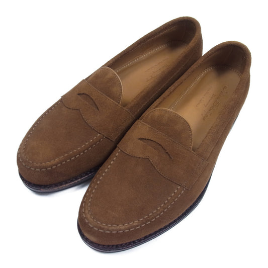 JALAN SRIWIJAYA ジャランスリウァヤ 98324 TAN SUEDE タンスエード レザー ゴンマソール コインローファー ブラウン系 6.5【極上美品】【中古】