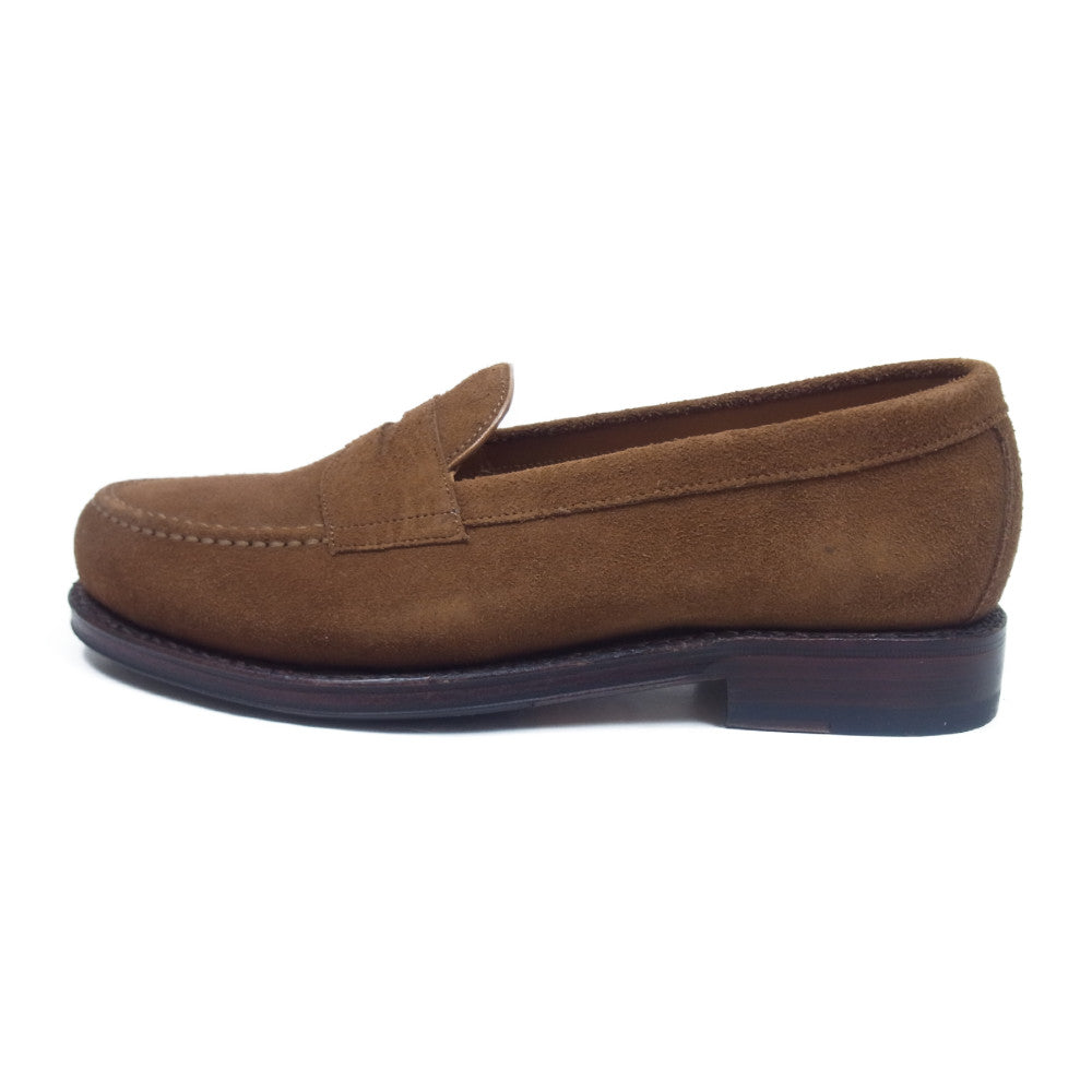 JALAN SRIWIJAYA ジャランスリウァヤ 98324 TAN SUEDE タンスエード レザー ゴンマソール コインローファー ブラウン系 6.5【極上美品】【中古】