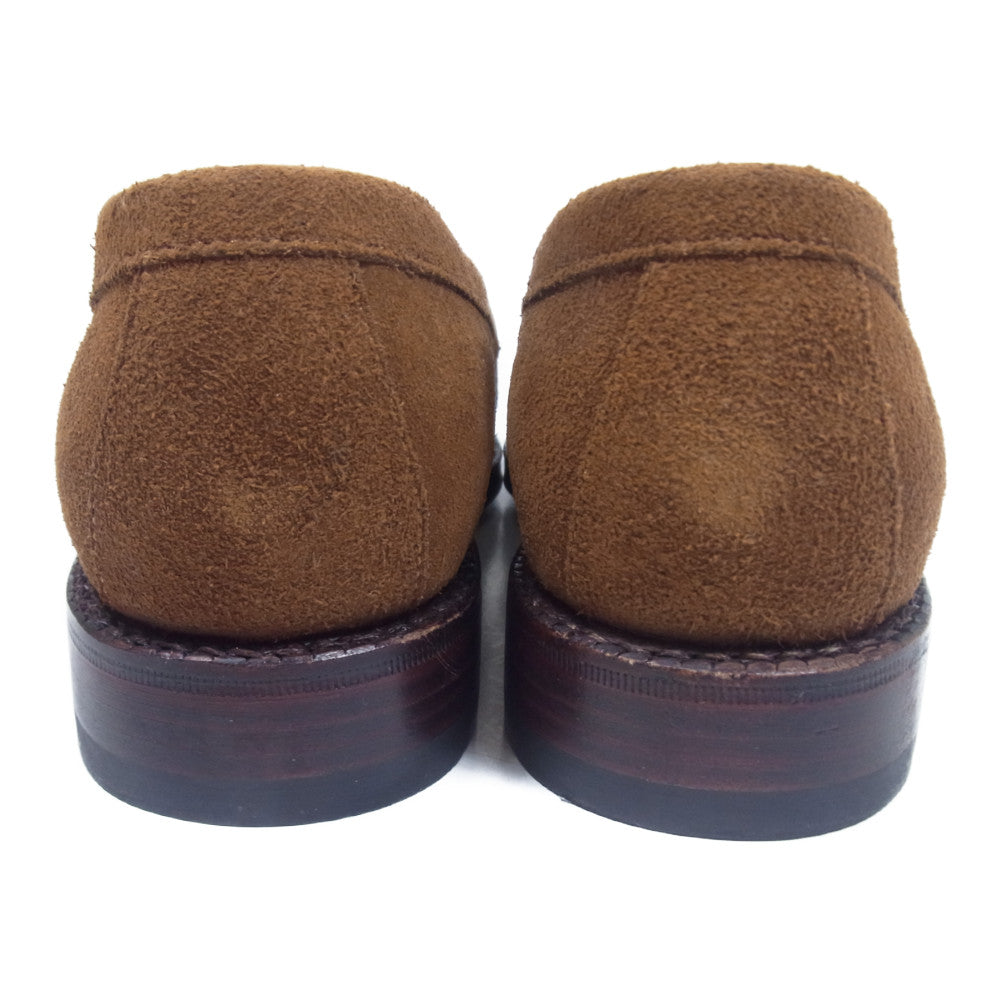JALAN SRIWIJAYA ジャランスリウァヤ 98324 TAN SUEDE タンスエード レザー ゴンマソール コインローファー ブラウン系 6.5【極上美品】【中古】