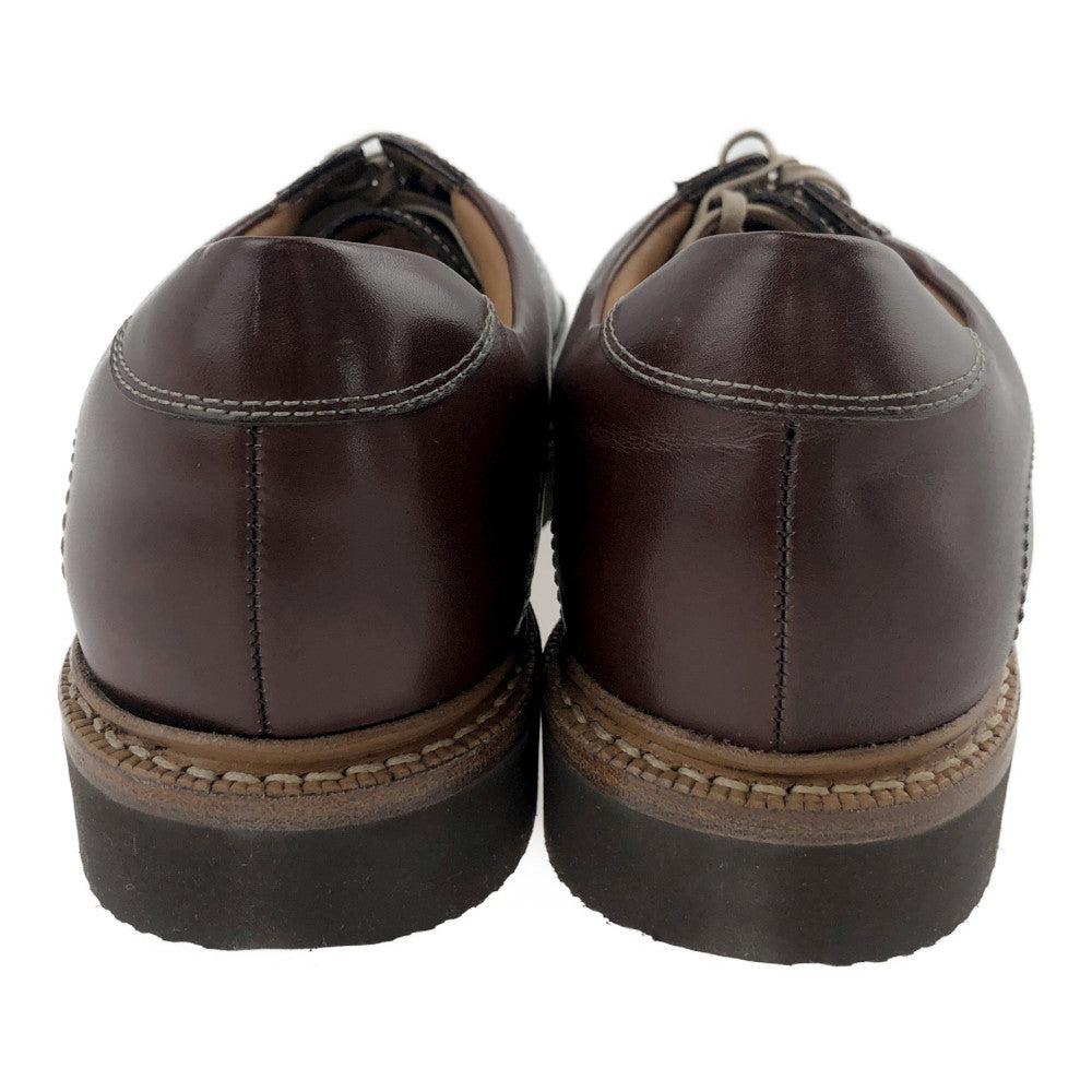 JALAN SRIWIJAYA ジャランスリウァヤ 210306 INTELLIGENCE SHOES インテリジェンス カスターニャカーフ レザー シューズ 7.5 ブラウン系 7.5【極上美品】【中古】