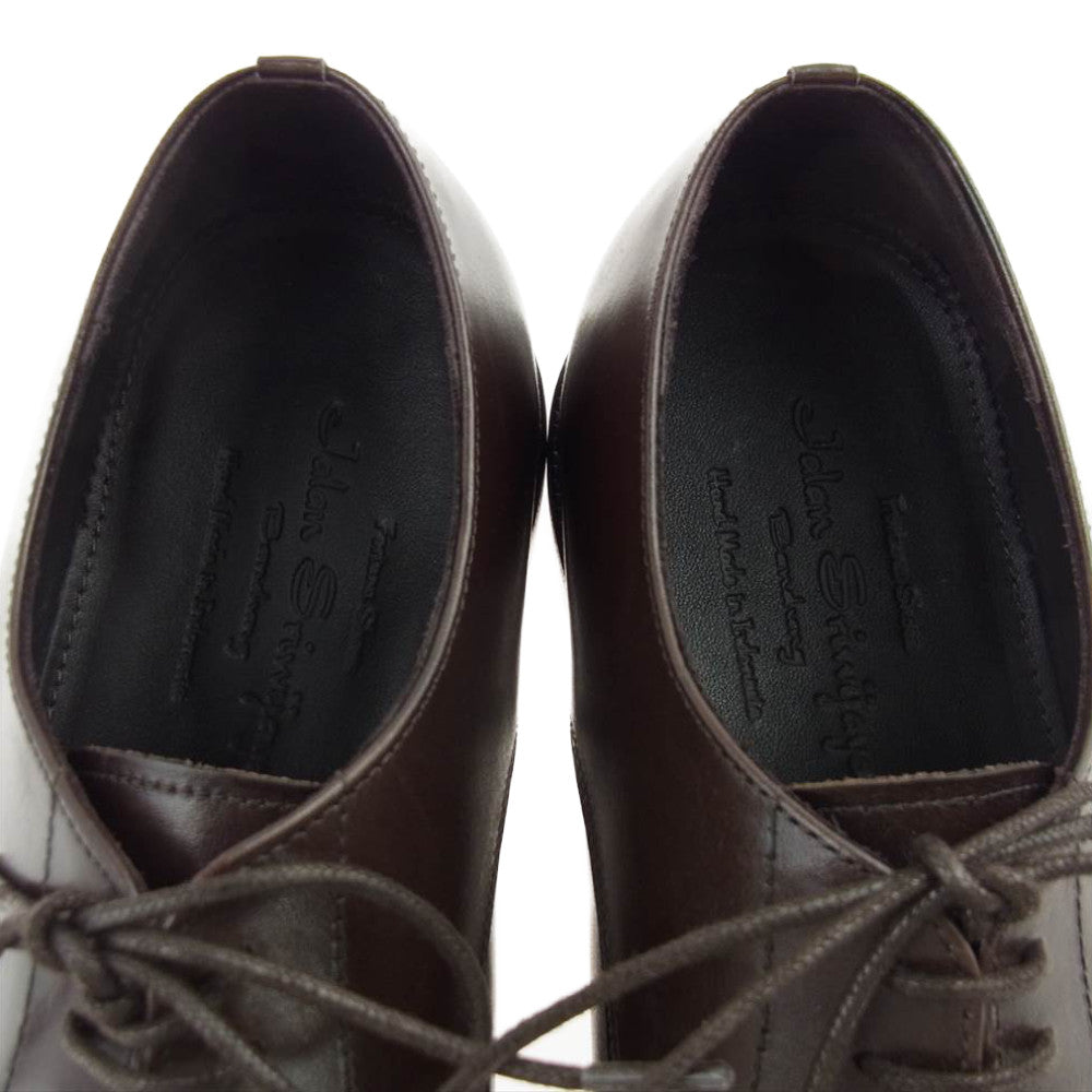 JALAN SRIWIJAYA ジャランスリウァヤ 98653 Uチップ レザーゴンマソール ビジネスシューズ 6.5 ブラウン系 6.5【極上美品】【中古】