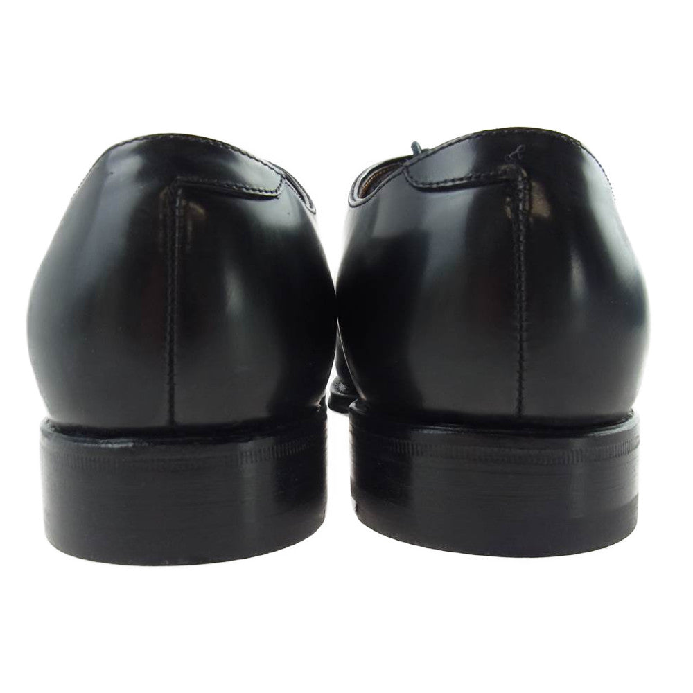 JALAN SRIWIJAYA ジャランスリウァヤ 98313  Vチップ ブラックハイシャイン レザーソール ビジネスシューズ ドレスシューズ 6 ブラック系 6【極上美品】【中古】