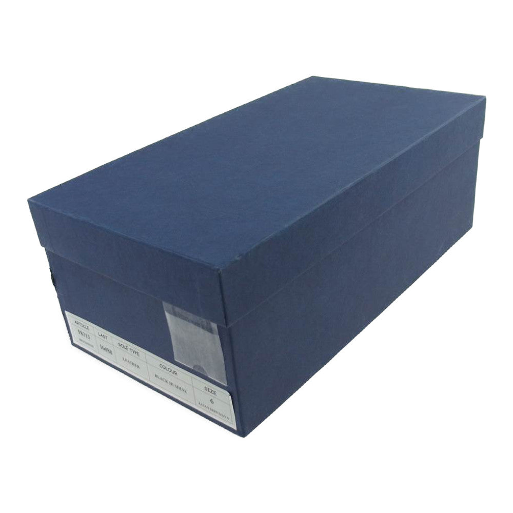 JALAN SRIWIJAYA ジャランスリウァヤ 98313  Vチップ ブラックハイシャイン レザーソール ビジネスシューズ ドレスシューズ 6 ブラック系 6【極上美品】【中古】