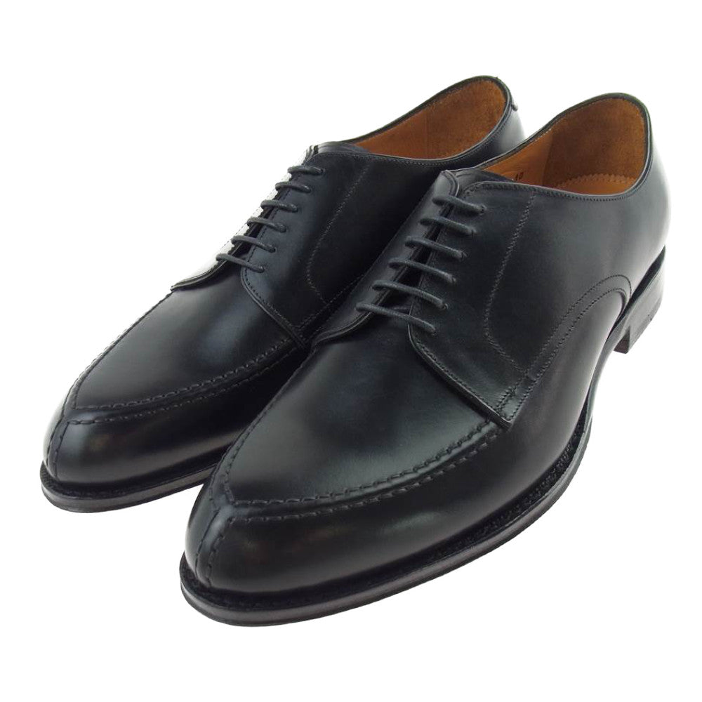 JALAN SRIWIJAYA ジャランスリウァヤ 98313  Vチップ ブラックカーフ レザーソール ビジネスシューズ ドレスシューズ 10 ブラック系 10【極上美品】【中古】