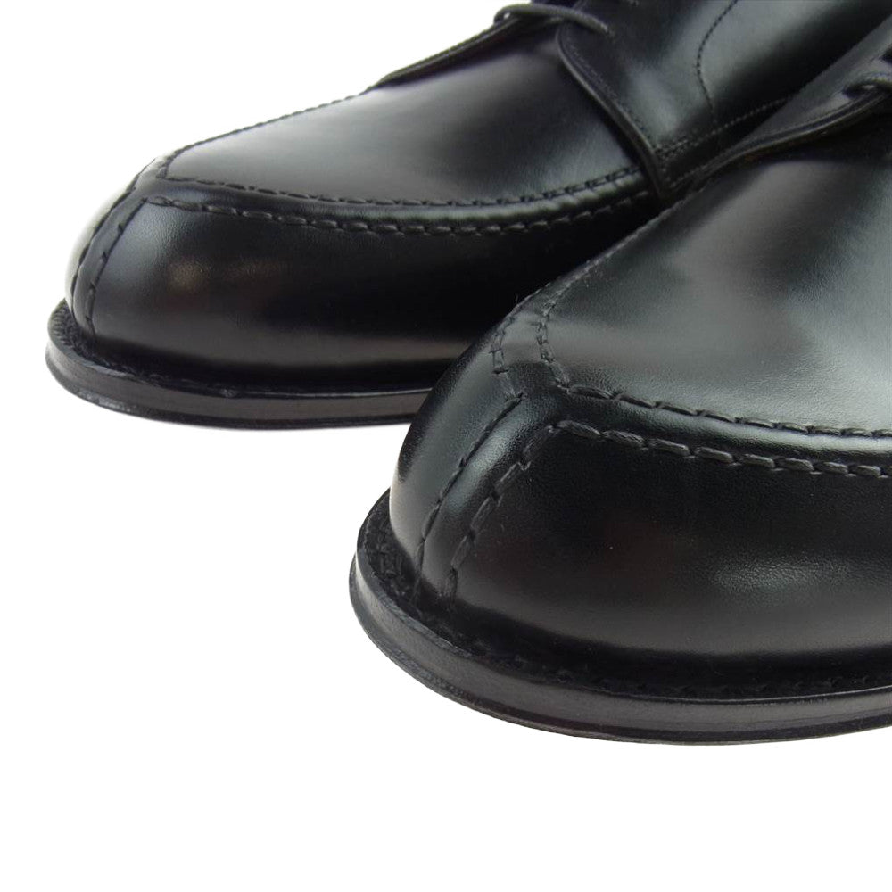 JALAN SRIWIJAYA ジャランスリウァヤ 98313  Vチップ ブラックカーフ レザーソール ビジネスシューズ ドレスシューズ 10 ブラック系 10【極上美品】【中古】