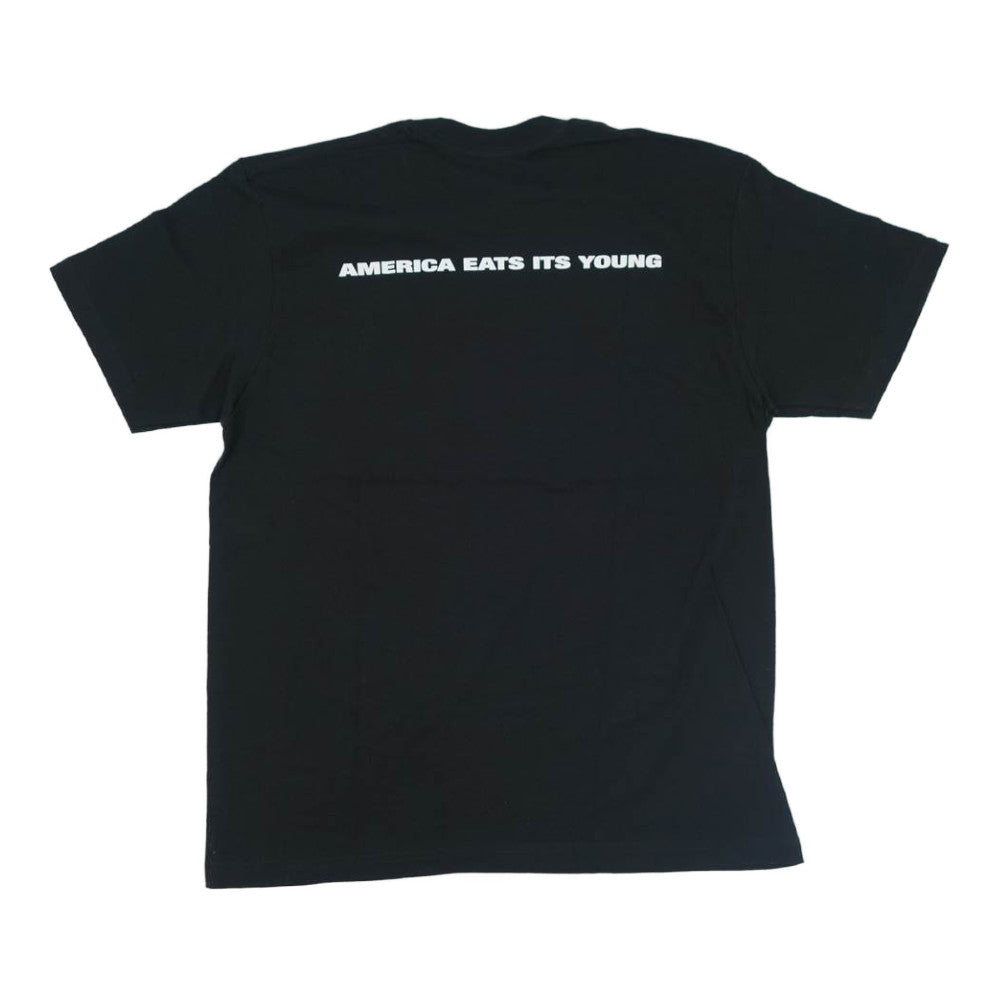 Supreme シュプリーム 21AW America Eats Its Young Tee アメリカイーツイッツヤング プリント 半袖 Tシャツ ブラック系 M【中古】