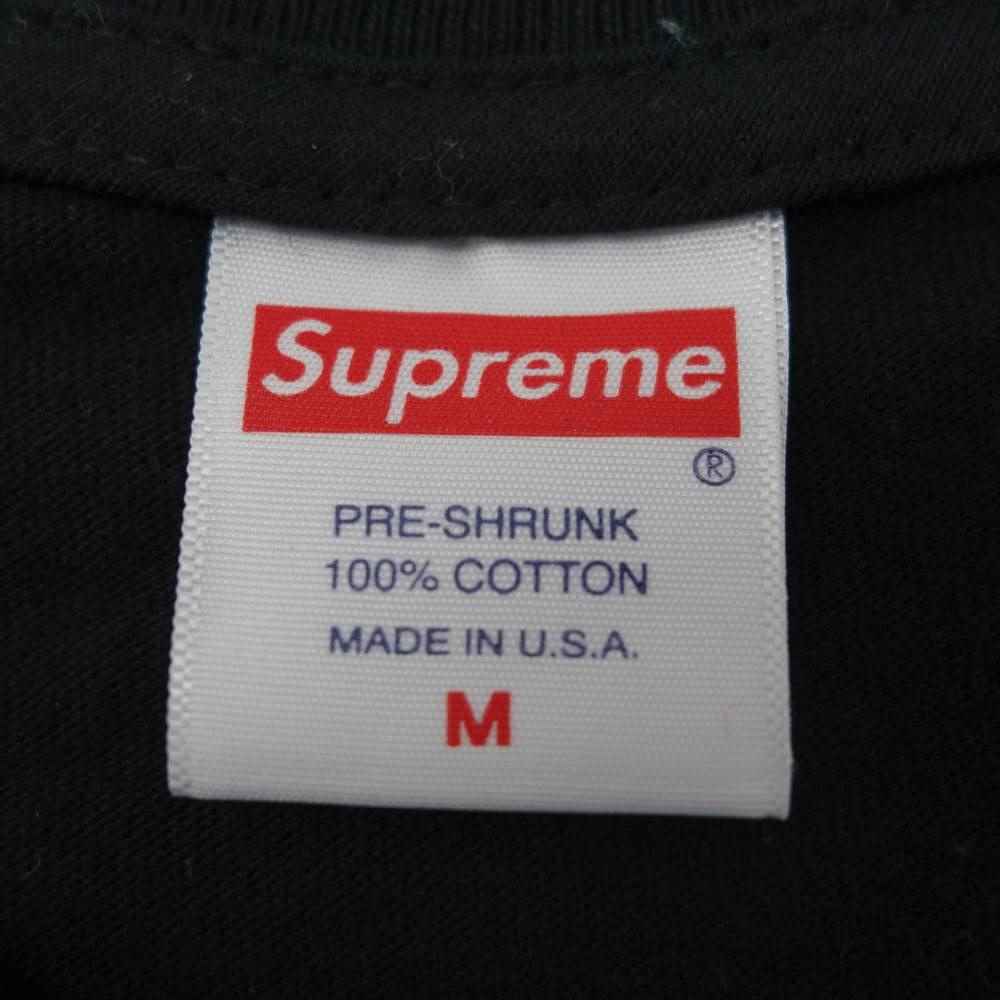 Supreme シュプリーム 21AW America Eats Its Young Tee アメリカイーツイッツヤング プリント 半袖 Tシャツ ブラック系 M【中古】