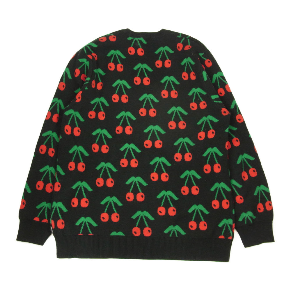 Supreme シュプリーム 14AW Cherries Sweater チェリー サクランボ セーター ニット ブラック系 L【美品】【中古】