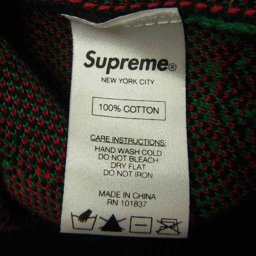 Supreme シュプリーム 14AW Cherries Sweater チェリー サクランボ セーター ニット ブラック系 L【美品】【中古】
