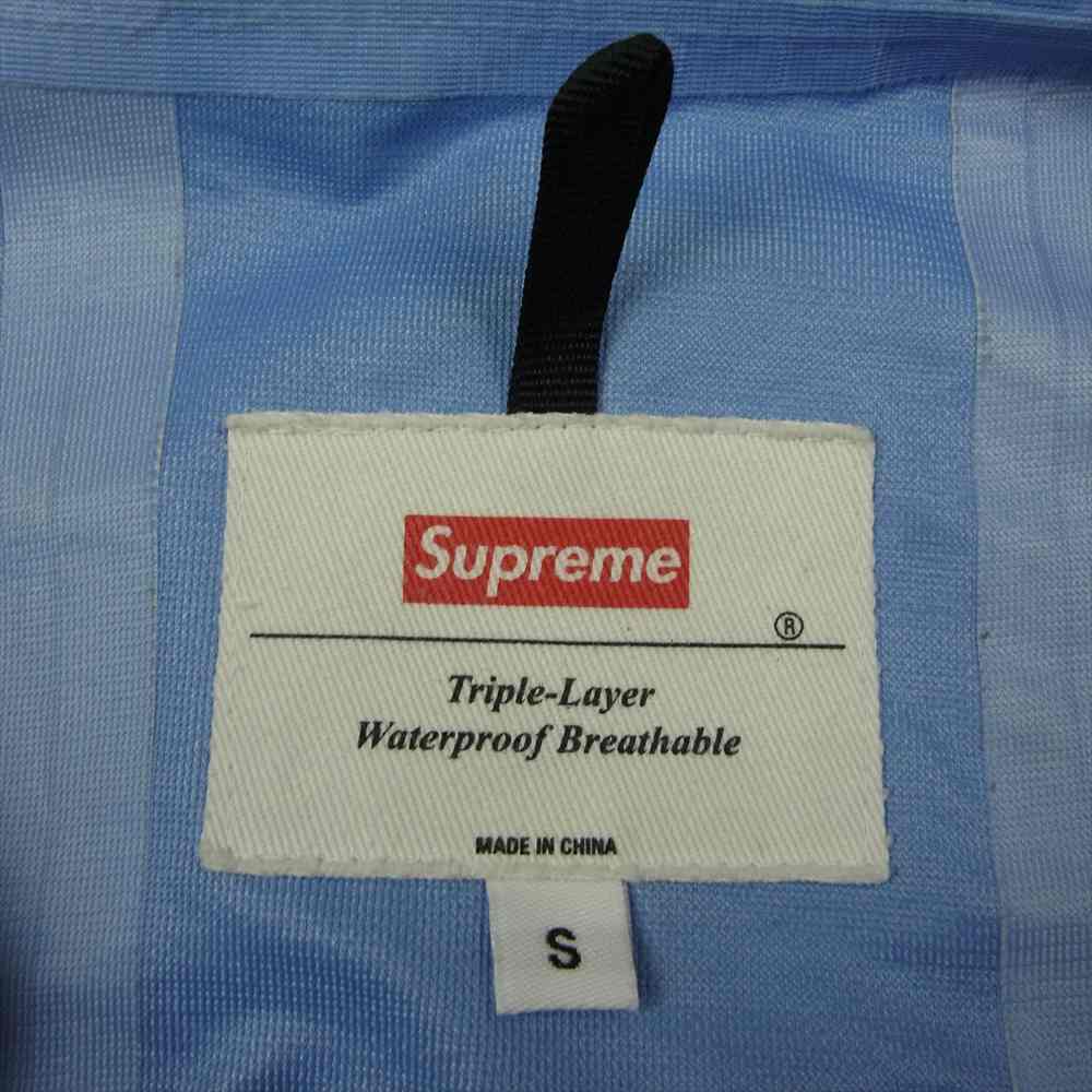 Supreme シュプリーム 13AW Iridescent Taped Seam Jacket Triple Layer waterproof Breathable イリディセント テープド シーム ジャケット ネイビー系 S【中古】