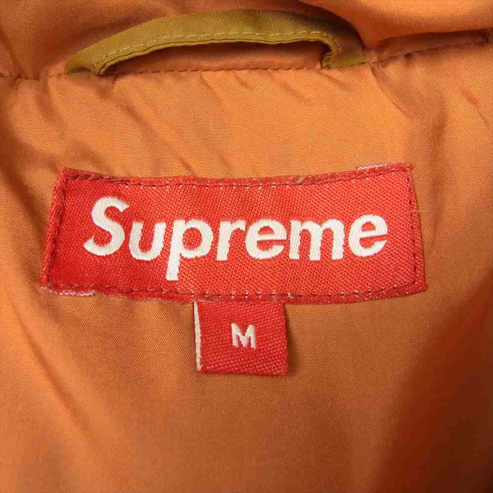 Supreme シュプリーム 22SS Hooded Down Pullover フーデッド ダウン プルオーバー ジャケット ライトブラウン系 M【中古】