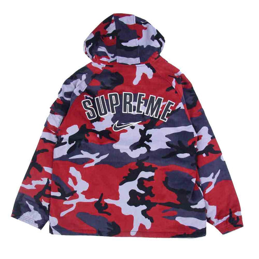 Supreme シュプリーム 22SS DM1775-689 × NIKE ナイキ Arc Corduroy Hooded Jacket アーチロゴ コーデュロイ カモフラ フーデッド ジャケット マルチカラー系 L【新古品】【未使用】【中古】