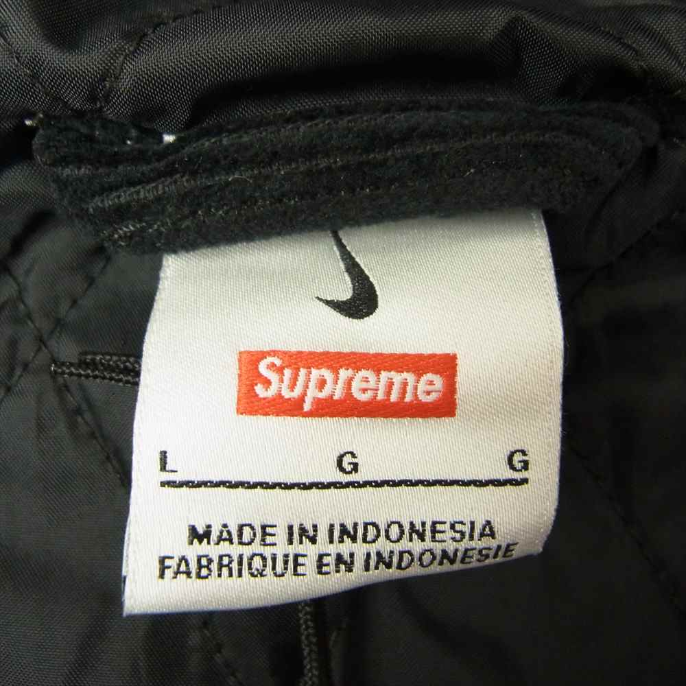 Supreme シュプリーム 22SS DM1772-010 × NIKE ナイキ Arc Corduroy Hooded Jacket アーチロゴ コーデュロイ フーデッド ジャケット ブラック系 L【新古品】【未使用】【中古】