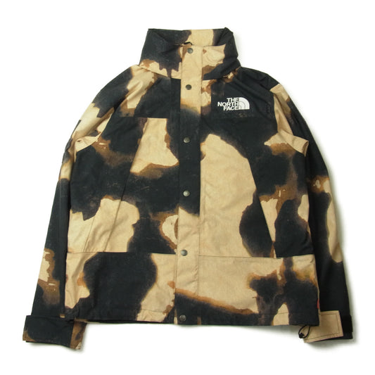 Supreme シュプリーム 21AW NP52100I The North Face Bleached Denim Print Mountain Jacket ノースフェイス ブリーチド デニム マウンテン ジャケット ブラック系 ベージュ系 M【中古】