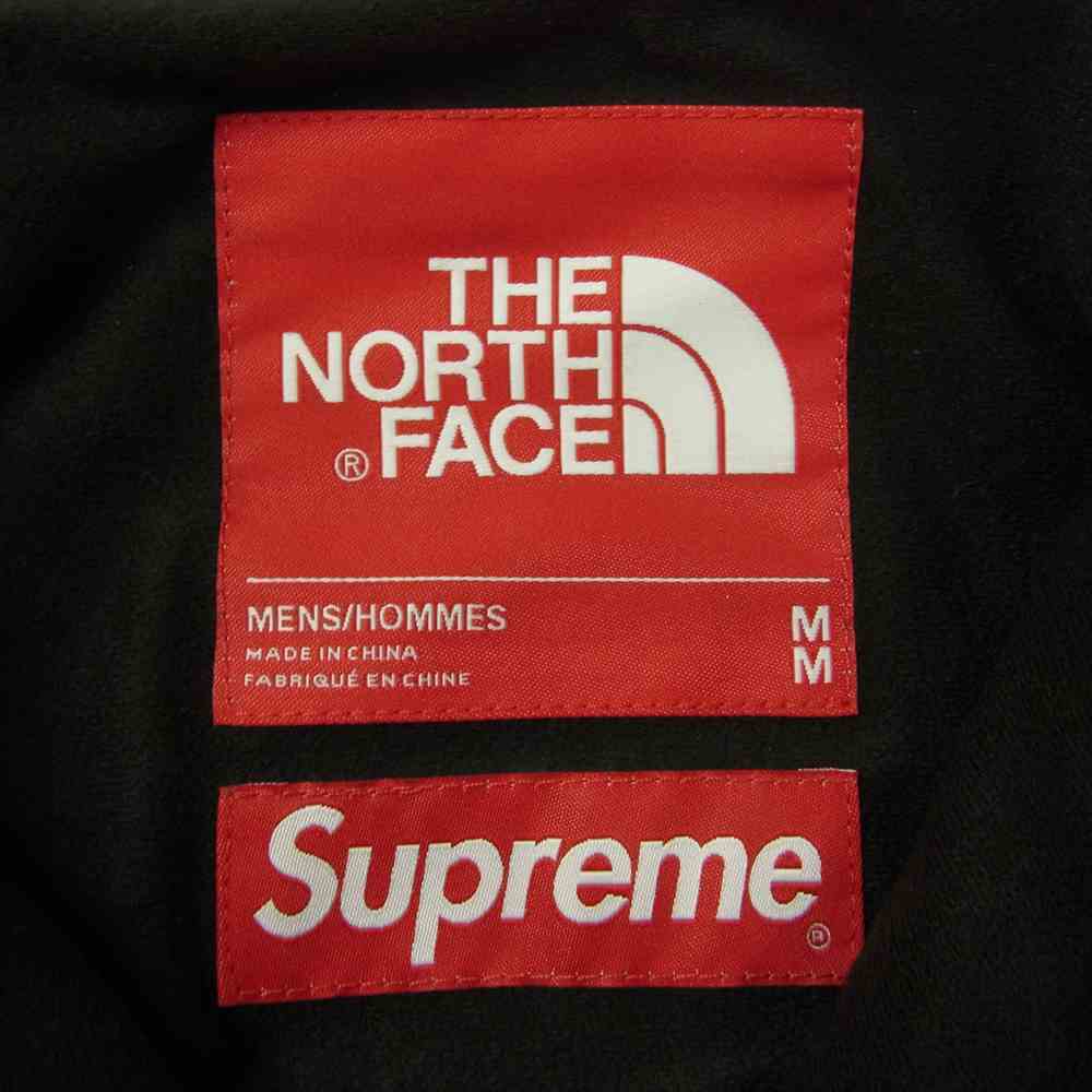 Supreme シュプリーム 21AW NP52100I The North Face Bleached Denim Print Mountain Jacket ノースフェイス ブリーチド デニム マウンテン ジャケット ブラック系 ベージュ系 M【中古】