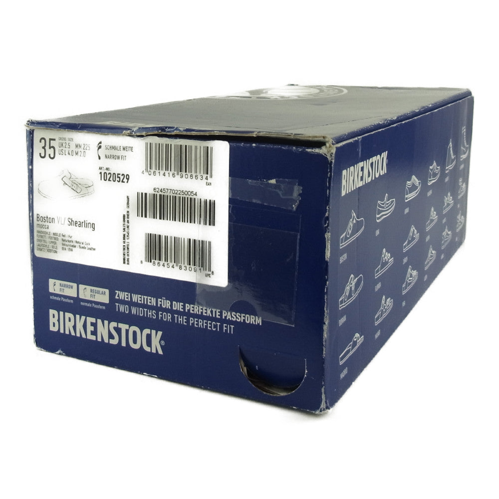 BIRKENSTOCK ビルケンシュトック 1020529 Boston Shearling MOCCA ボストン シアリング スエード レザー ボア サンダル 35 ブラウン系 35【新古品】【未使用】【中古】