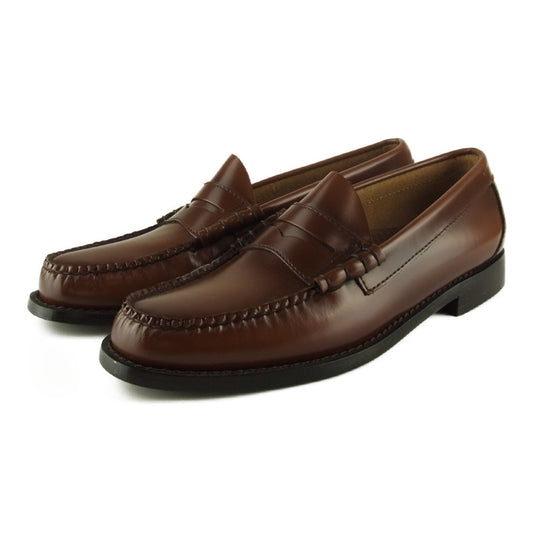 ジーエイチバス LARSON MOC PENNY LOAFER ラーソン モックペニー ローファー UK6 ブラウン系 6【極上美品】【中古】