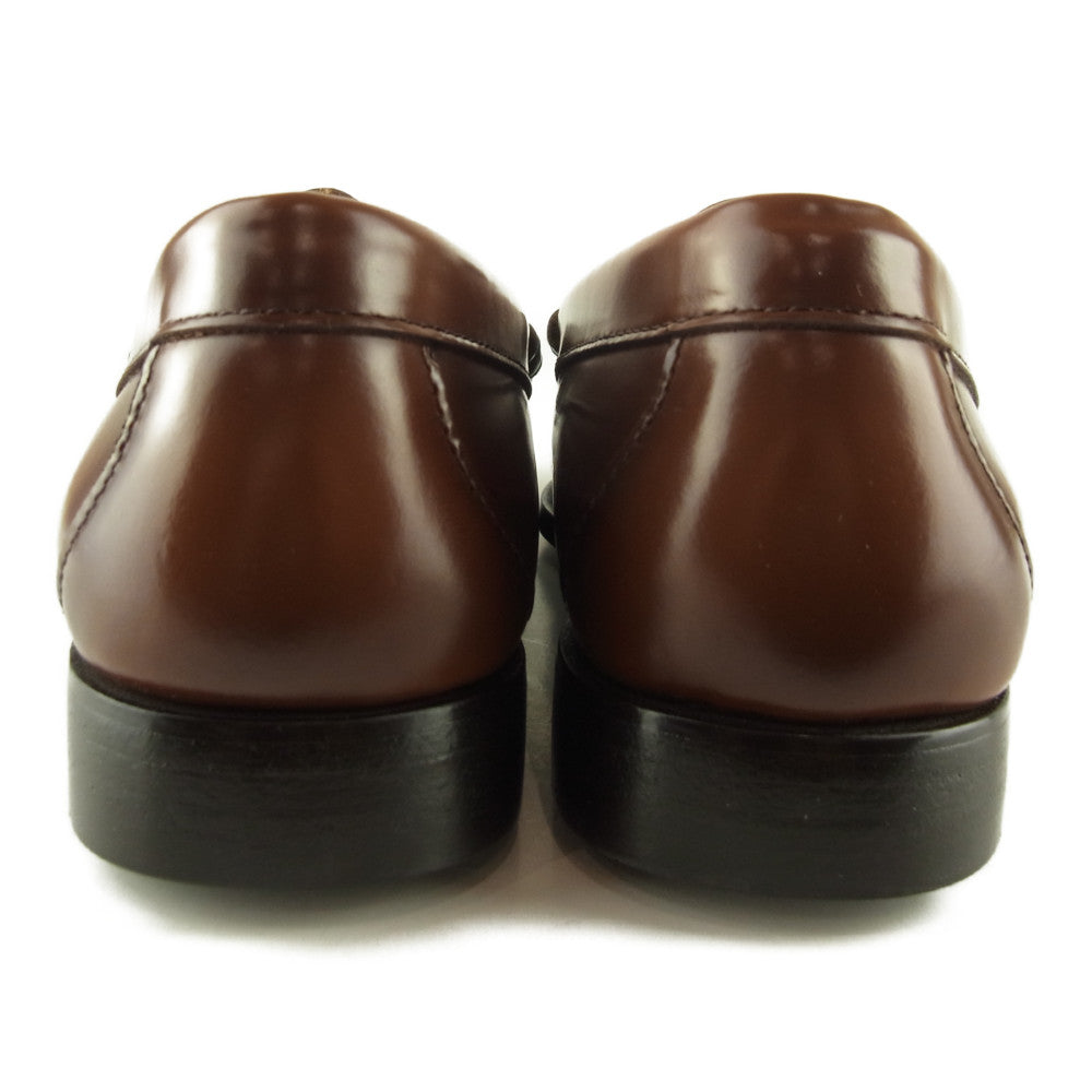 ジーエイチバス LARSON MOC PENNY LOAFER ラーソン モックペニー ローファー UK6 ブラウン系 6【極上美品】【中古】