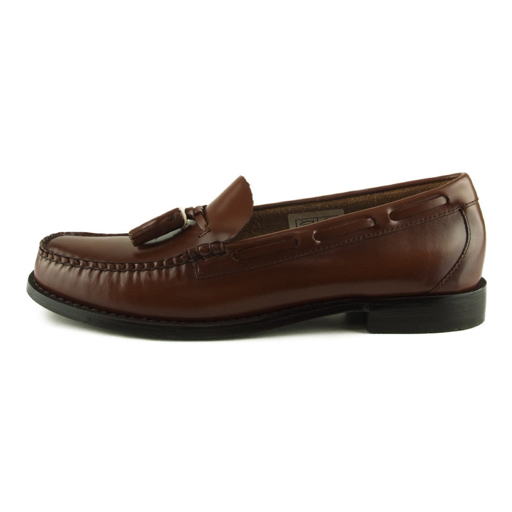 ジーエイチバス LARKIN MOC TASSEL LOAFER ラーキン モック タッセル ローファー ブラウン UK8.5 ブラウン系 8.5【極上美品】【中古】