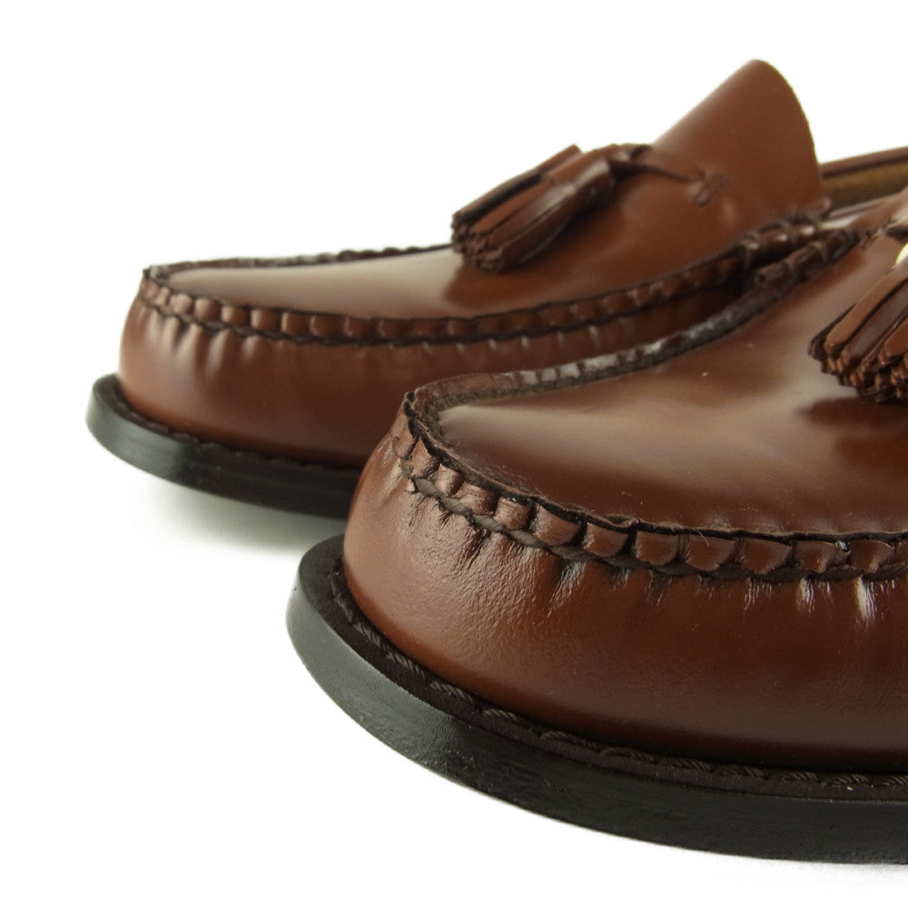 ジーエイチバス LARKIN MOC TASSEL LOAFER ラーキン モック タッセル ローファー ブラウン UK8.5 ブラウン系 8.5【極上美品】【中古】