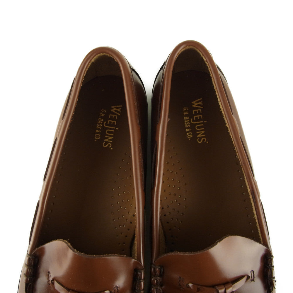 ジーエイチバス LARKIN MOC TASSEL LOAFER ラーキン モック タッセル ローファー ブラウン UK8.5 ブラウン系 8.5【極上美品】【中古】