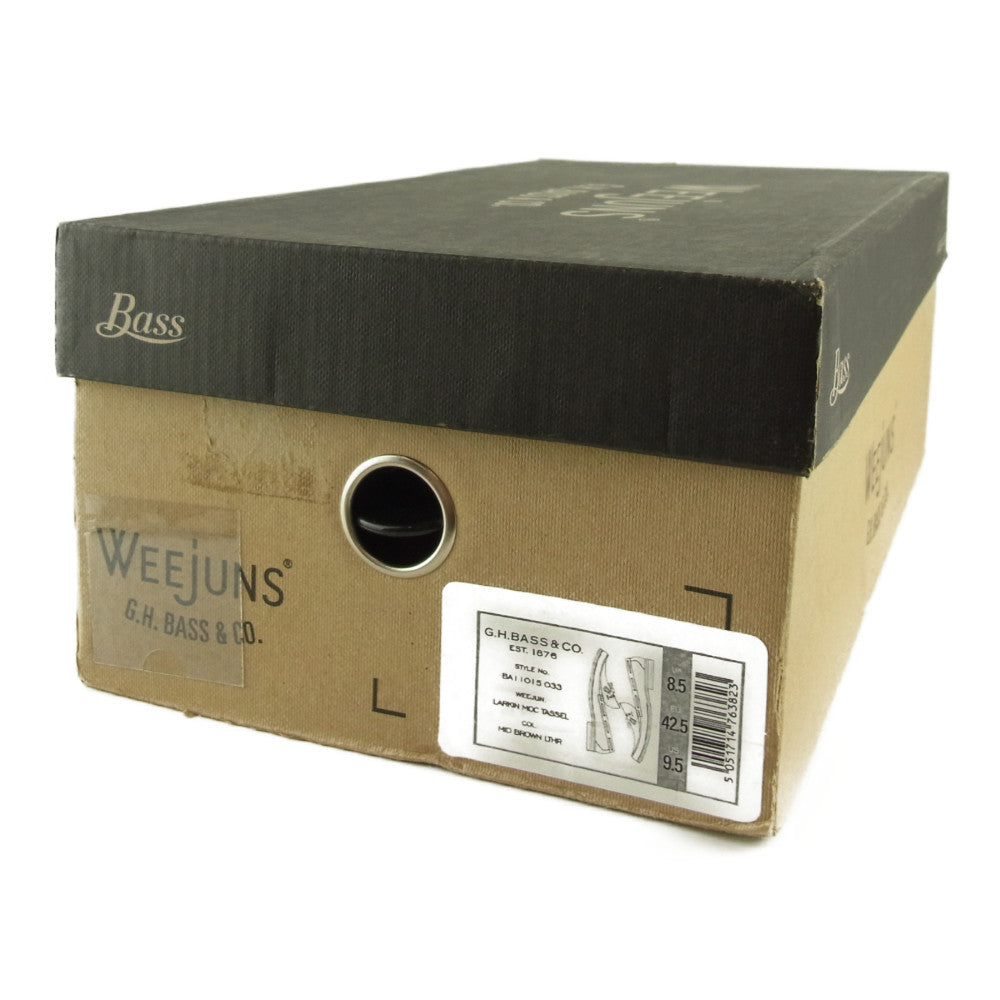 ジーエイチバス LARKIN MOC TASSEL LOAFER ラーキン モック タッセル ローファー ブラウン UK8.5 ブラウン系 8.5【極上美品】【中古】