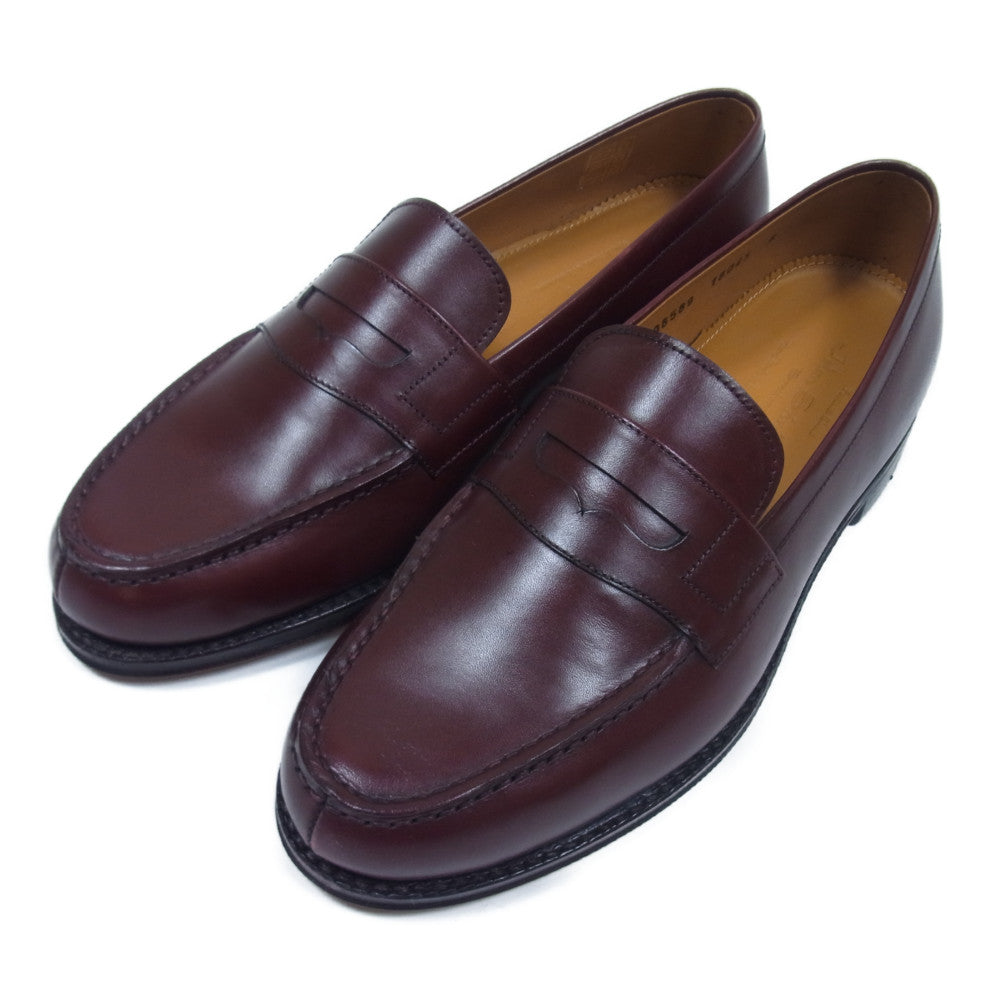 JALAN SRIWIJAYA ジャランスリウァヤ 98589 レザー ソール ペニー コイン ローファー UK6 ブラウン系 6【美品】【中古】