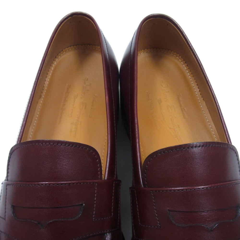 JALAN SRIWIJAYA ジャランスリウァヤ 98589 レザー ソール ペニー コイン ローファー UK6 ブラウン系 6【美品】【中古】