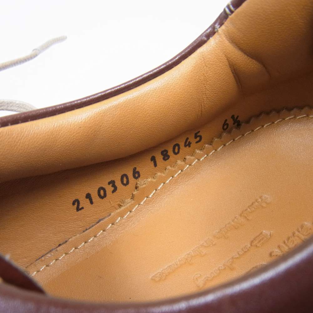JALAN SRIWIJAYA ジャランスリウァヤ 210306 INTELLIGENCE SHOES インテリジェンス レザー シューズ ブラウン系 UK6.5【極上美品】【中古】