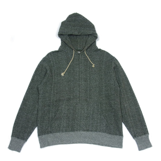 TENDERLOIN テンダーロイン T-PARKA バックロゴ 霜降り スウェットパーカー グリーン系 L【中古】